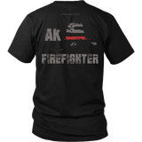 Alaska Firefighter Thin Red Line Shirt - Thin Line Style
