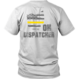 Ohio Dispatcher Thin Gold Line Shirt - Thin Line Style
