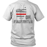 Ohio Firefighter Thin Red Line Shirt - Thin Line Style