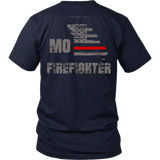 Missouri Firefighter Thin Red Line Shirt - Thin Line Style