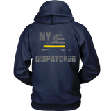 New York Dispatcher Thin Gold Line Hoodie - Thin Line Style