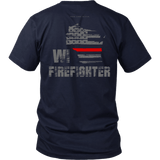 Wisconsin Firefighter Thin Red Line Shirt - Thin Line Style