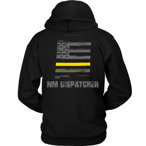New Mexico Dispatcher Thin Gold Line Hoodie - Thin Line Style