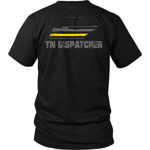 Tennessee Dispatcher Thin Gold Line Shirt - Thin Line Style