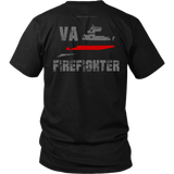 Virginia Firefighter Thin Red Line Shirt - Thin Line Style