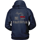 Michigan Firefighter Thin Red Line Hoodie - Thin Line Style