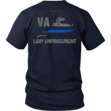 Virginia Law Enforcement Thin Blue Line Shirt - Thin Line Style