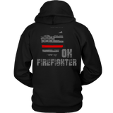 Ohio Firefighter Thin Red Line Hoodie - Thin Line Style