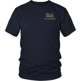 North Dakota Dispatcher Thin Gold Line Shirt - Thin Line Style