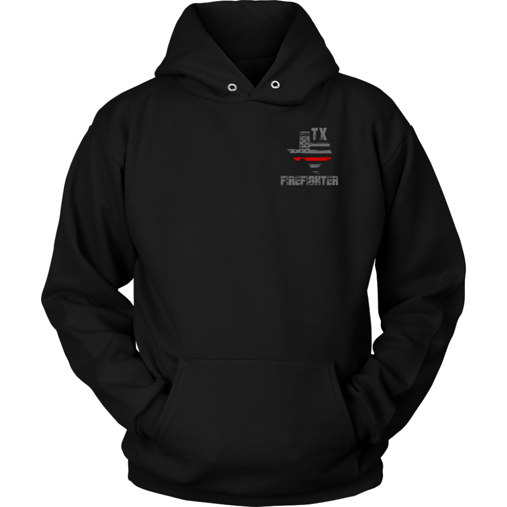Texas Firefighter Thin Red Line Hoodie – Thin Line Style