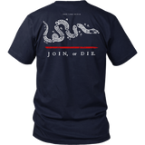 Join or Die Thin Red Line Firefighter Shirt - Thin Line Style