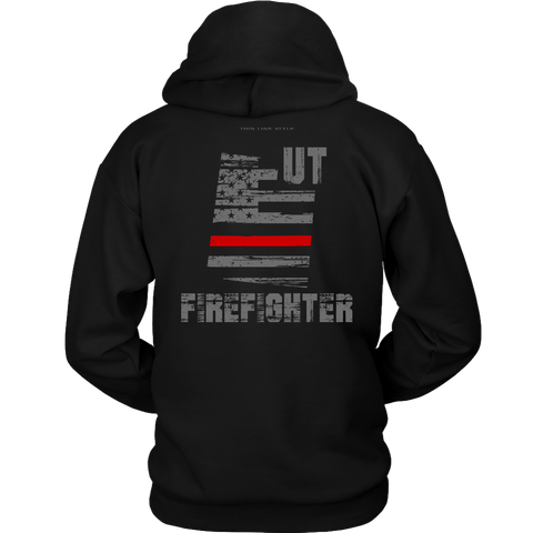 Utah Firefighter Thin Red Line Hoodie - Thin Line Style